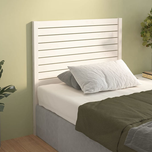 Berkfield Bed Headboard White 96x4x100 cm Solid Wood Pine