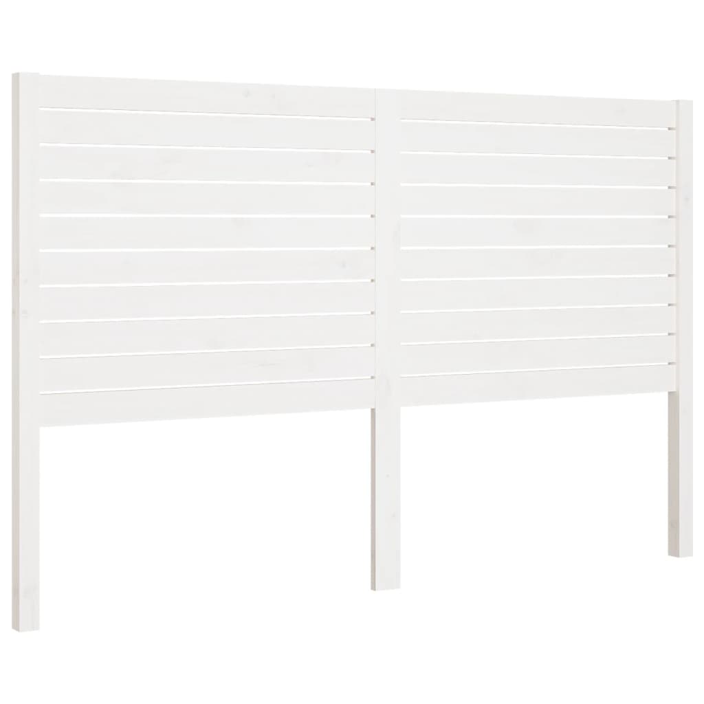 Berkfield Bed Headboard White 166x4x100 cm Solid Wood Pine