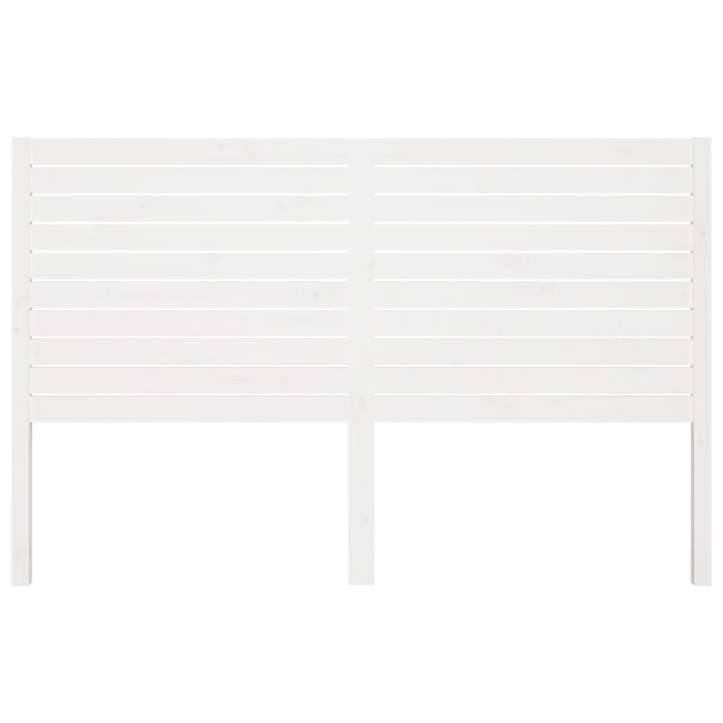 Berkfield Bed Headboard White 166x4x100 cm Solid Wood Pine