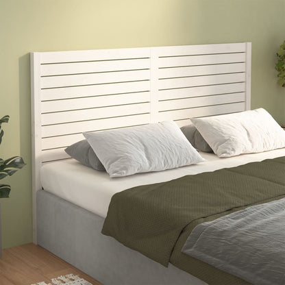 Berkfield Bed Headboard White 166x4x100 cm Solid Wood Pine