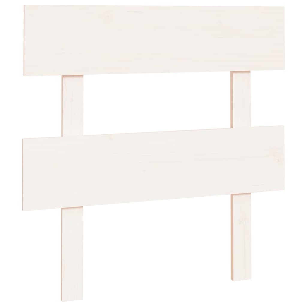 Berkfield Bed Headboard White 78.5x3x81 cm Solid Wood Pine