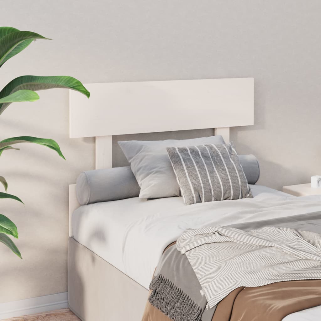Berkfield Bed Headboard White 78.5x3x81 cm Solid Wood Pine
