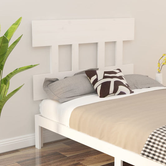 Berkfield Bed Headboard White 93.5x3x81 cm Solid Wood Pine