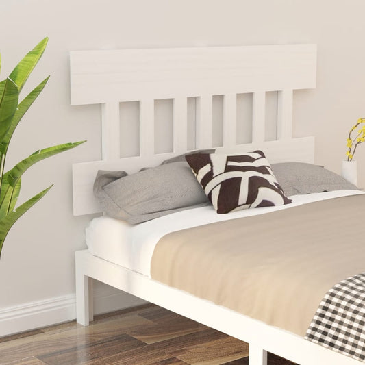 Berkfield Bed Headboard White 153.5x3x81 cm Solid Wood Pine