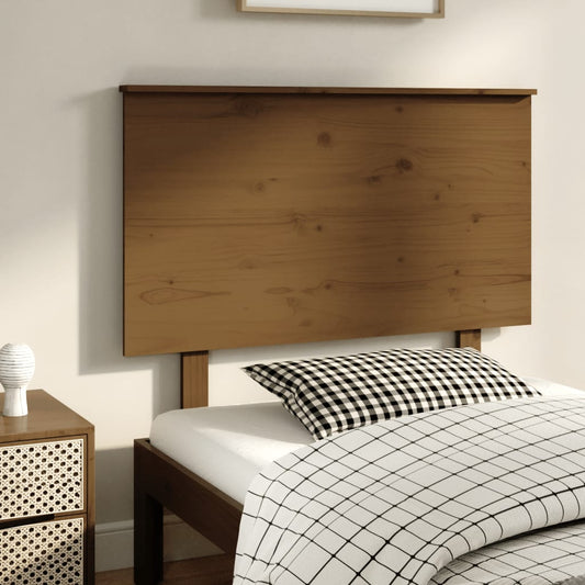 Berkfield Bed Headboard Honey Brown 94x6x82.5 cm Solid Wood Pine