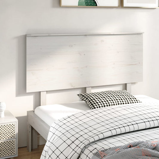 Berkfield Bed Headboard White 139x6x82.5 cm Solid Wood Pine