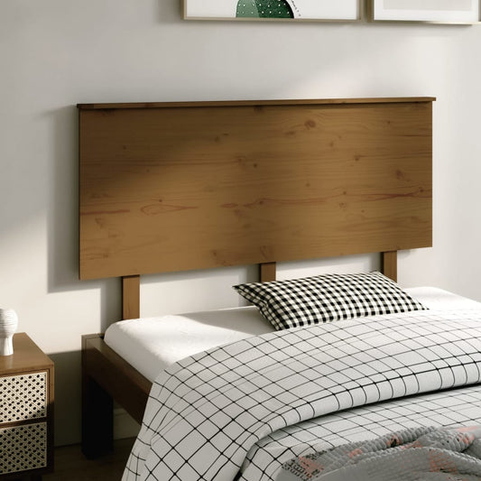 Berkfield Bed Headboard Honey Brown 139x6x82.5 cm Solid Wood Pine