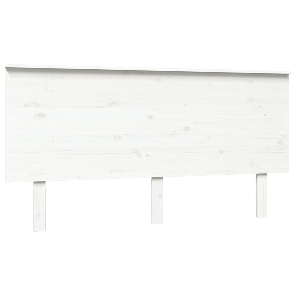 Berkfield Bed Headboard White 154x6x82.5 cm Solid Wood Pine