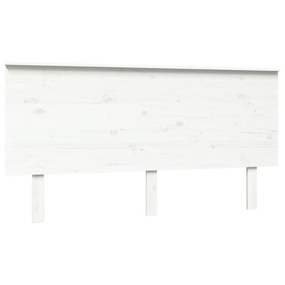 Berkfield Bed Headboard White 154x6x82.5 cm Solid Wood Pine