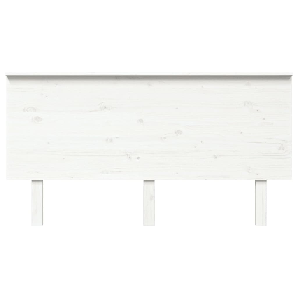 Berkfield Bed Headboard White 154x6x82.5 cm Solid Wood Pine