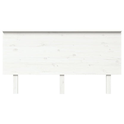 Berkfield Bed Headboard White 154x6x82.5 cm Solid Wood Pine
