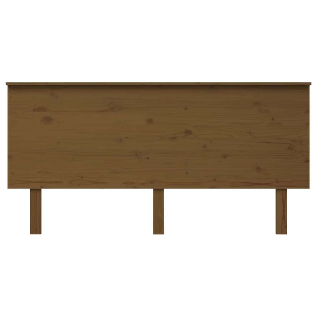 Berkfield Bed Headboard Honey Brown 164x6x82.5 cm Solid Wood Pine