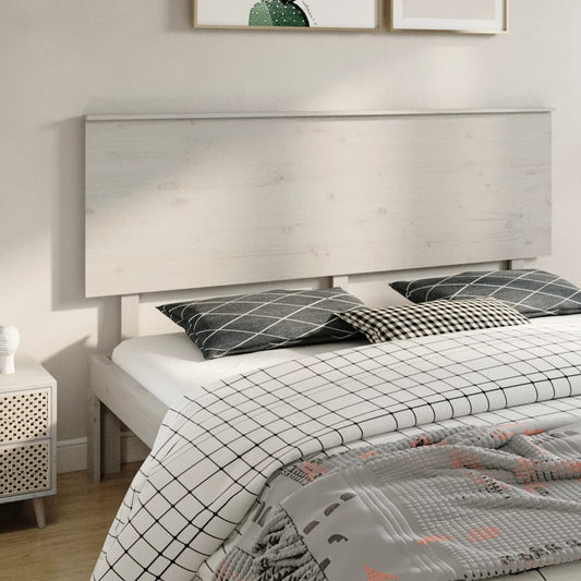 Berkfield Bed Headboard White 184x6x82.5 cm Solid Wood Pine