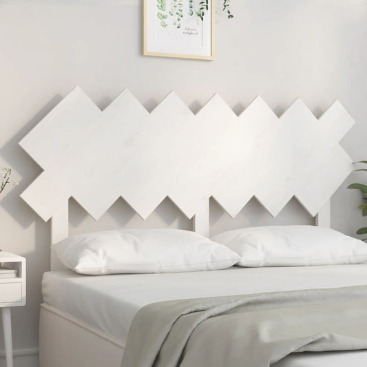 Berkfield Bed Headboard White 151.5x3x81 cm Solid Wood Pine
