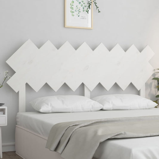 Berkfield Bed Headboard White 159.5x3x80.5 cm Solid Wood Pine