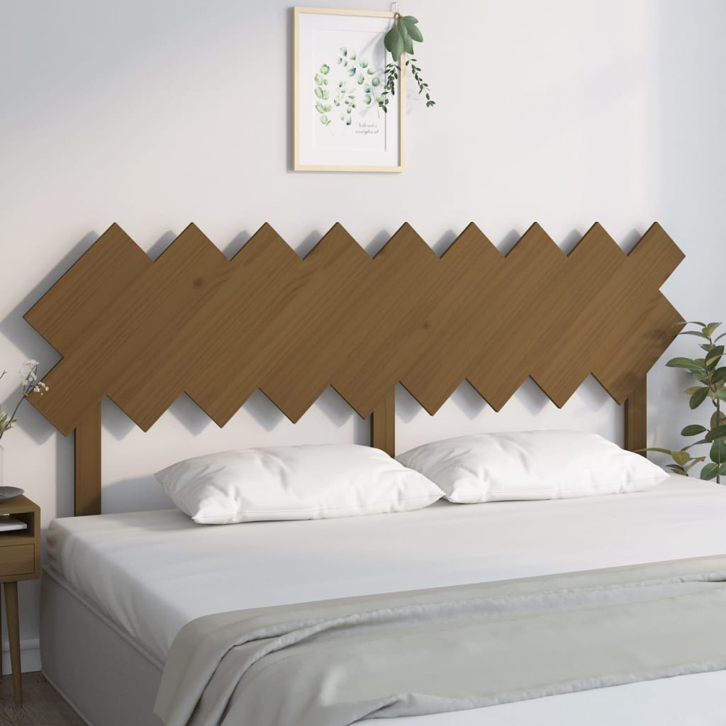 Berkfield Bed Headboard Honey Brown 178x3x80.5 cm Solid Wood Pine