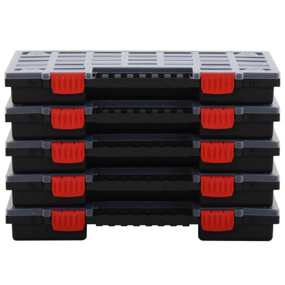 Berkfield Assortment Boxes 5 pcs 40x30x5 cm Polypropylene