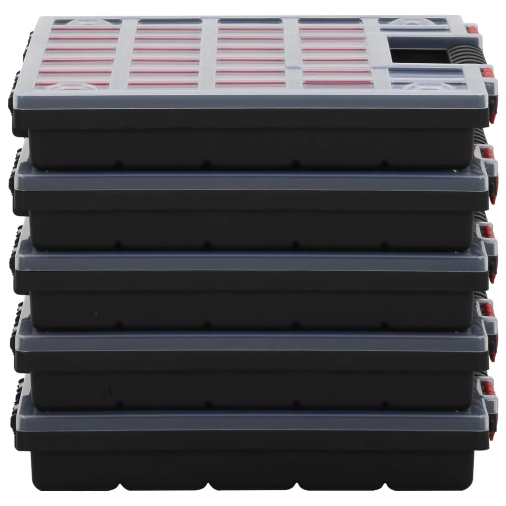 Berkfield Assortment Boxes 5 pcs 40x30x5 cm Polypropylene