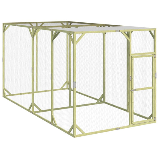 Berkfield Chicken Coop 200x400x200 cm Impregnated Solid Wood Pine