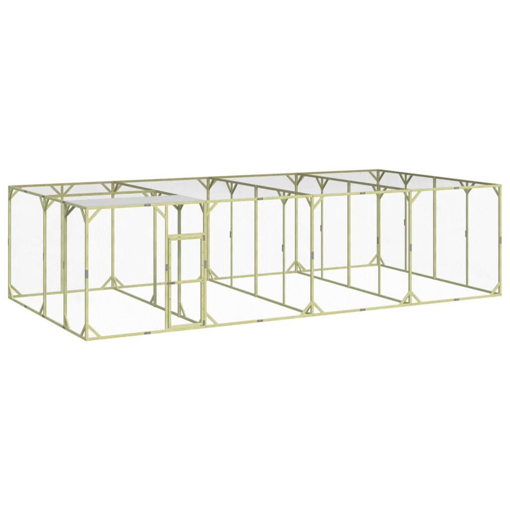 Berkfield Chicken Coop 800x400x200 cm Impregnated Solid Wood Pine