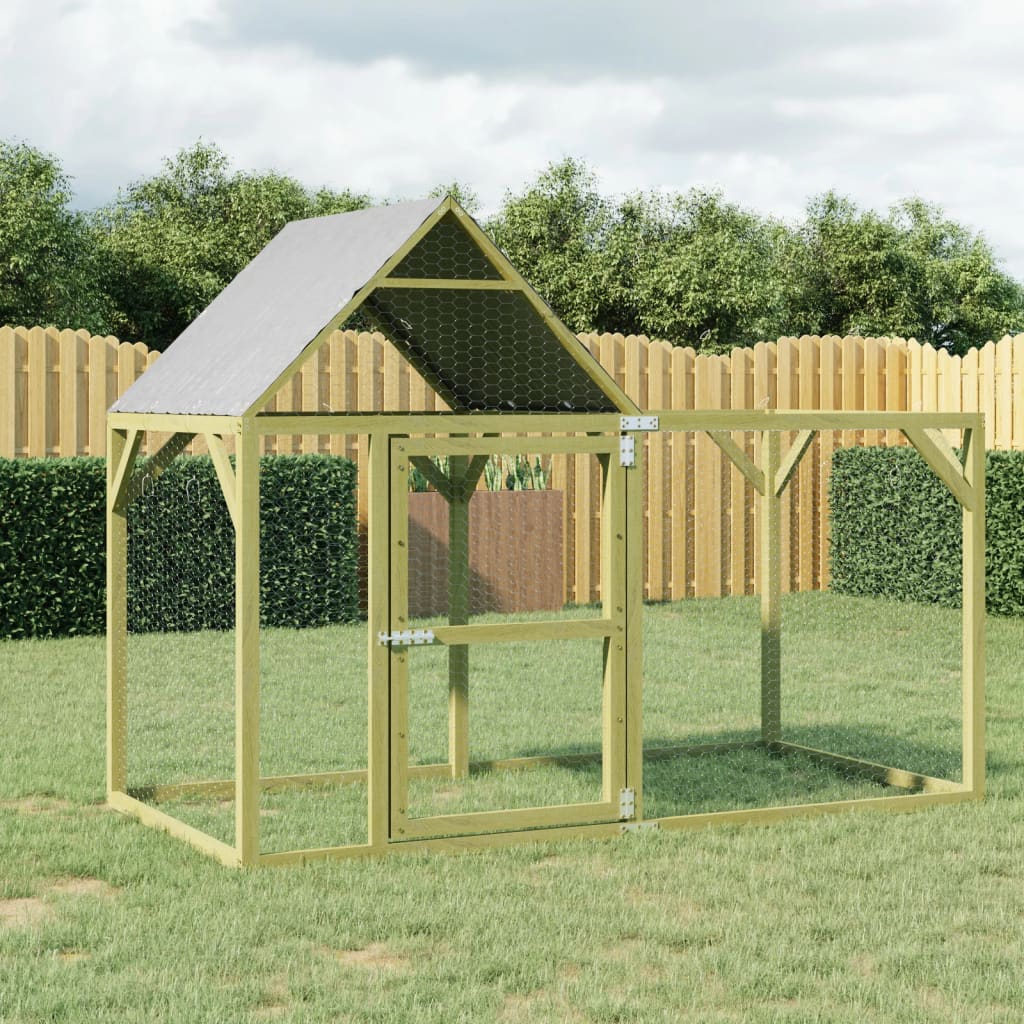 Berkfield Chicken Coop 200x100x150 cm Impregnated Solid Wood Pine