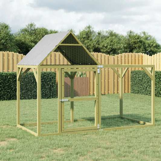 Berkfield Chicken Coop 200x100x150 cm Impregnated Solid Wood Pine