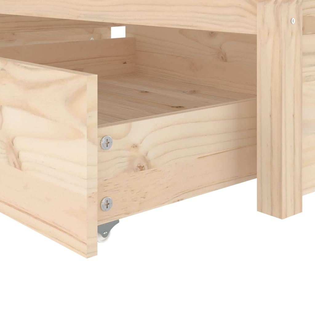Berkfield Bed Frame with Drawers 90x190 cm Single