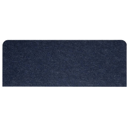 Berkfield Stair Mats Self-adhesive 15 pcs 65x24.5x3.5 cm Blue