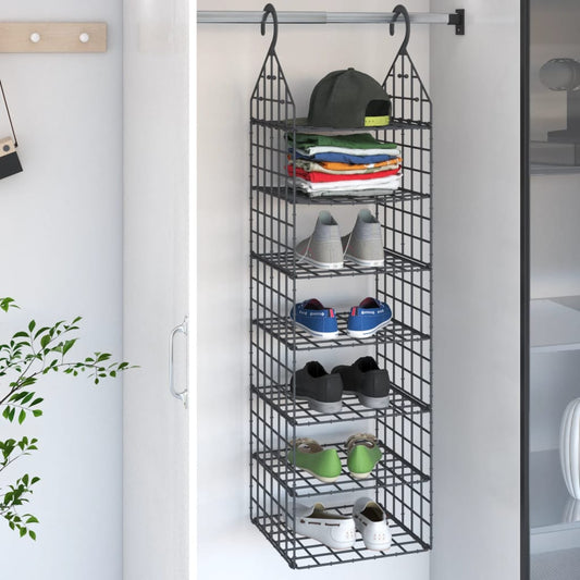 Berkfield Hanging Closet Organiser with 7 Shelves