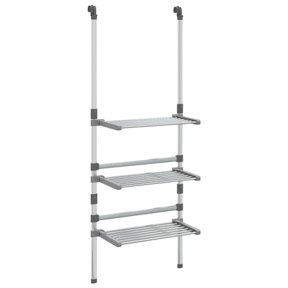 Berkfield 3-Tier Hanging Laundry Drying Rack Aluminium