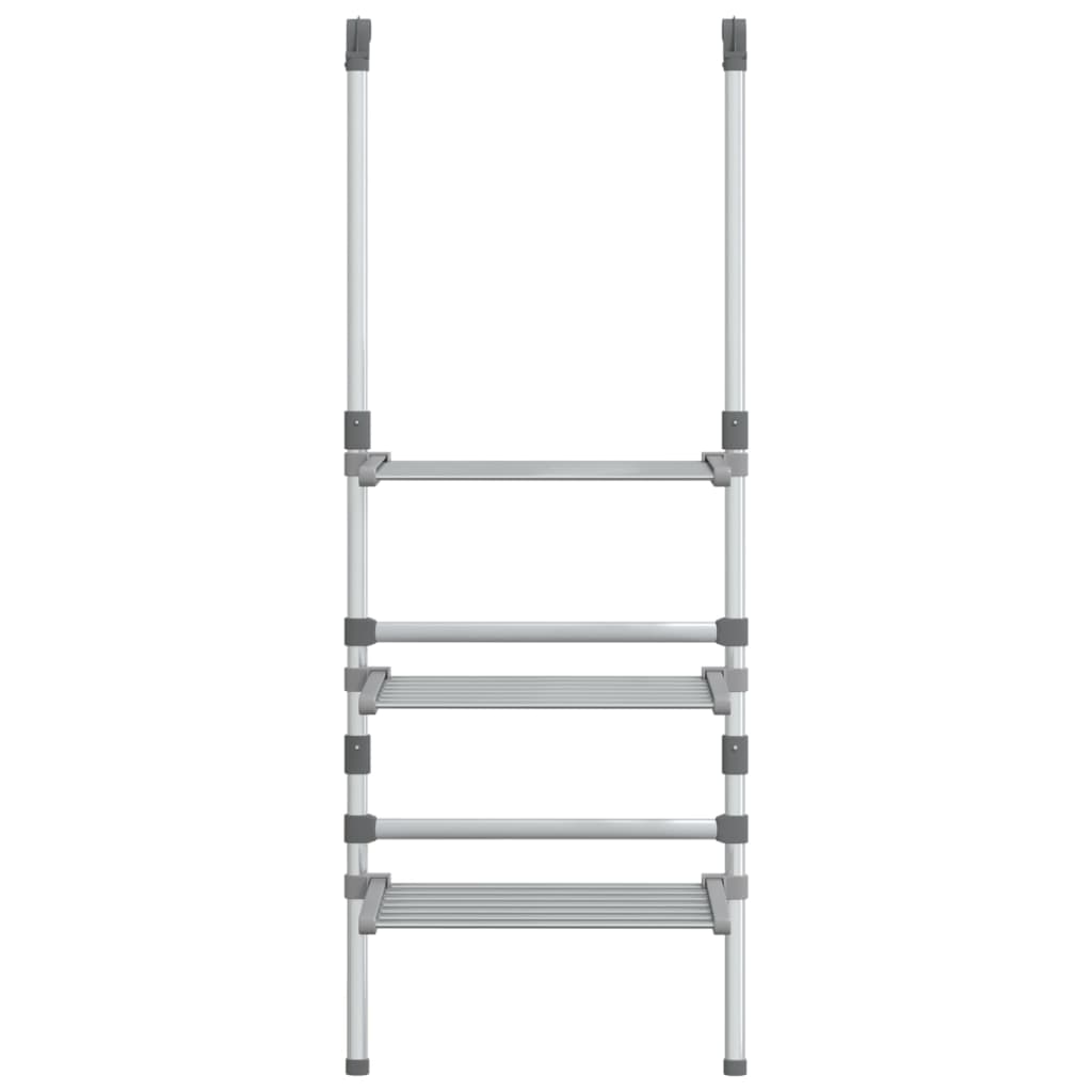 Berkfield 3-Tier Hanging Laundry Drying Rack Aluminium