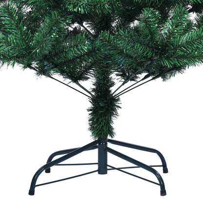 Berkfield Artificial Christmas Tree with Iridescent Tips Green 120 cm PVC