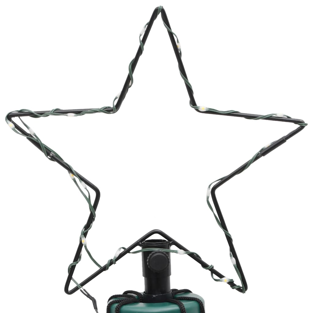 Berkfield Christmas Tree with Spike Warm White 500 LEDs 300 cm