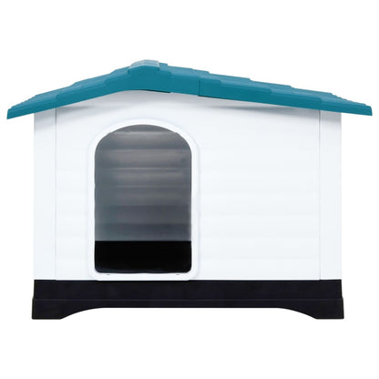 Berkfield Dog House Blue 90.5x68x66 cm Polypropylene