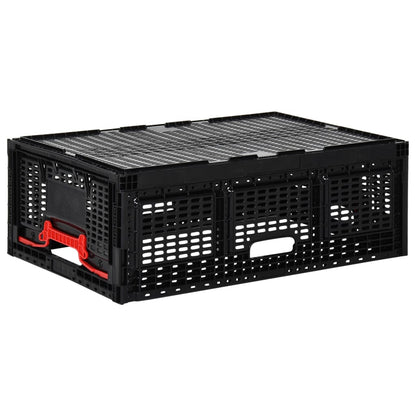 Berkfield Folding Boxes 4 pcs 60x40x22 cm Black 46 L