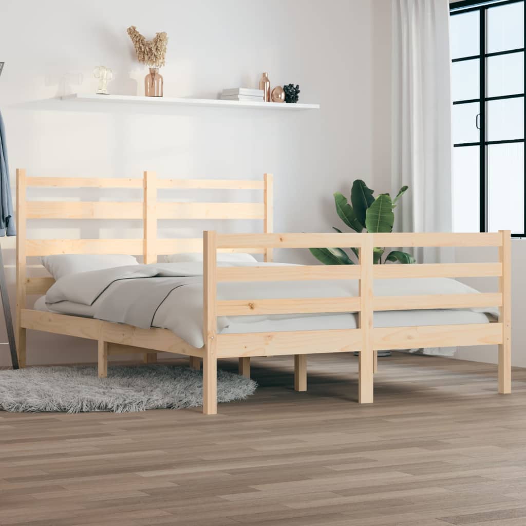 Berkfield Bed Frame Solid Wood Pine 160x200 cm