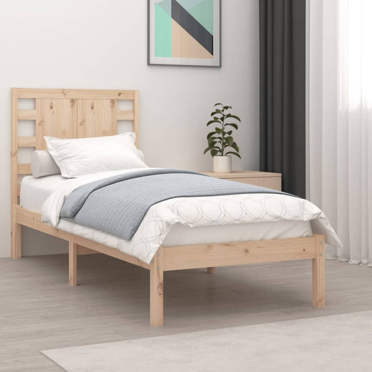 Berkfield Bed Frame Solid Wood Pine 90x200 cm
