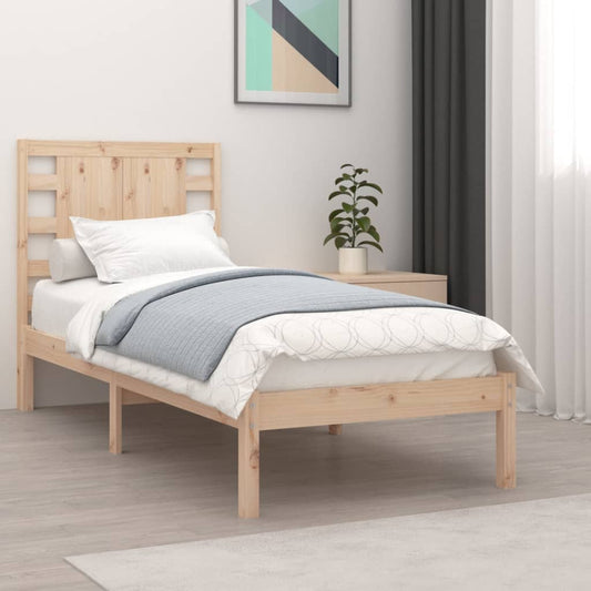 Berkfield Bed Frame Solid Wood Pine 100x200 cm
