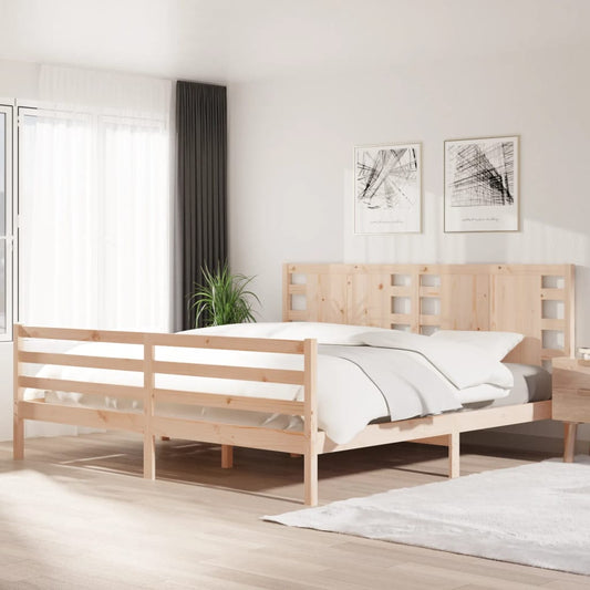 Berkfield Bed Frame Solid Wood Pine 200x200 cm
