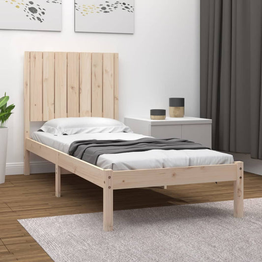 Berkfield Bed Frame Solid Wood 75x190 cm Small Single