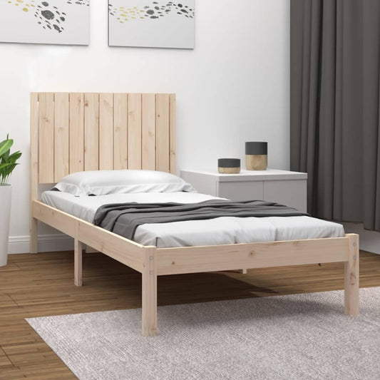 Berkfield Bed Frame Solid Wood Pine 90x190 cm Single