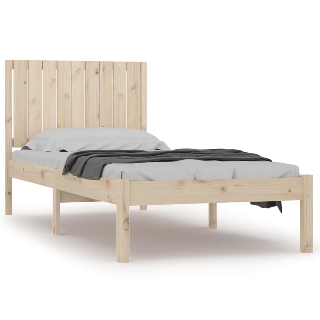 Berkfield Bed Frame Solid Wood Pine 90x200 cm