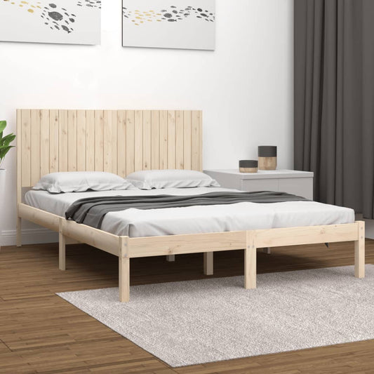 Berkfield Bed Frame Solid Wood Pine 200x200 cm