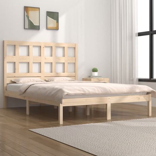 Berkfield Bed Frame Solid Wood Pine 200x200 cm