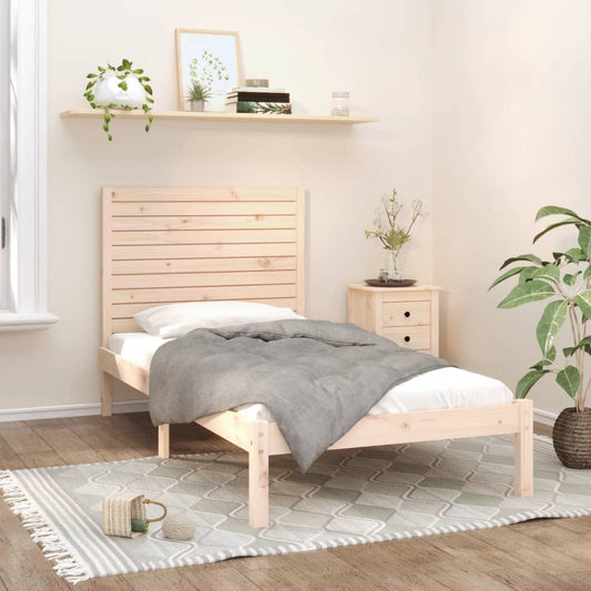 Berkfield Bed Frame Solid Wood 100x200 cm