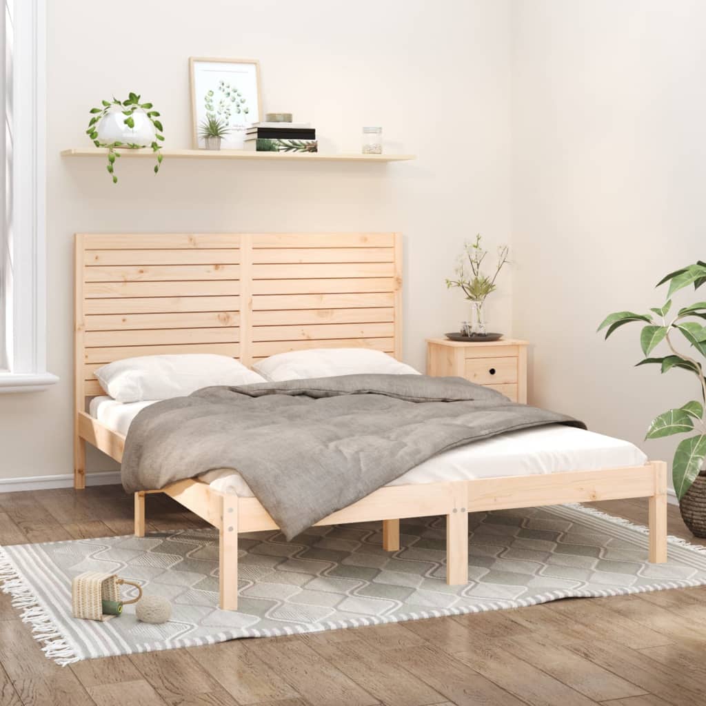 Berkfield Bed Frame Solid Wood 120x200 cm