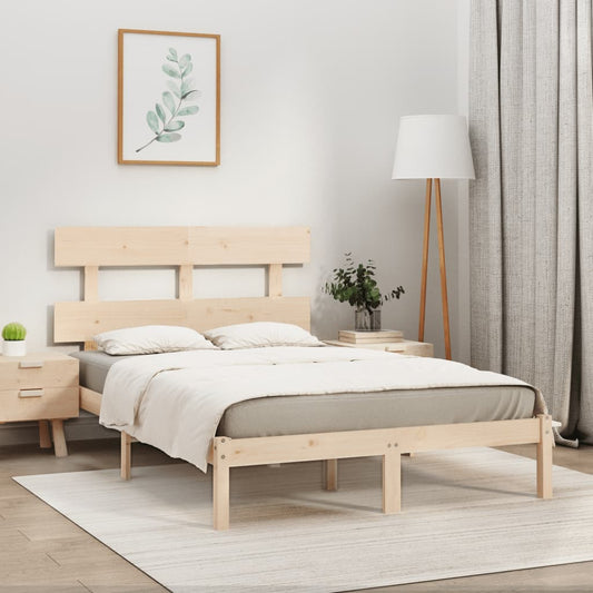 Berkfield Bed Frame Solid Wood 180x200 cm Super King Size