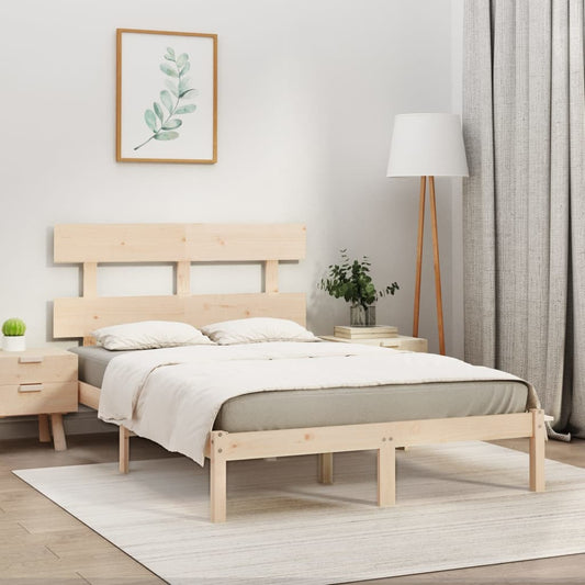 Berkfield Bed Frame Solid Wood 200x200 cm