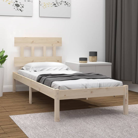Berkfield Bed Frame Solid Wood 90x200 cm