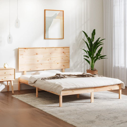 Berkfield Bed Frame Solid Wood 120x190 cm Small Double